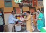 Distribution of sanitary kit (Sanitizers and Face masks) to adopted Govt. School, New Delhi